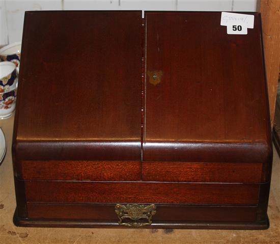 Mahogany stationery box